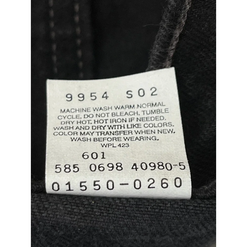Vintage Levis 550 Relaxed Fit Jeans Men's 46(44)x30 Black Made in USA faded good